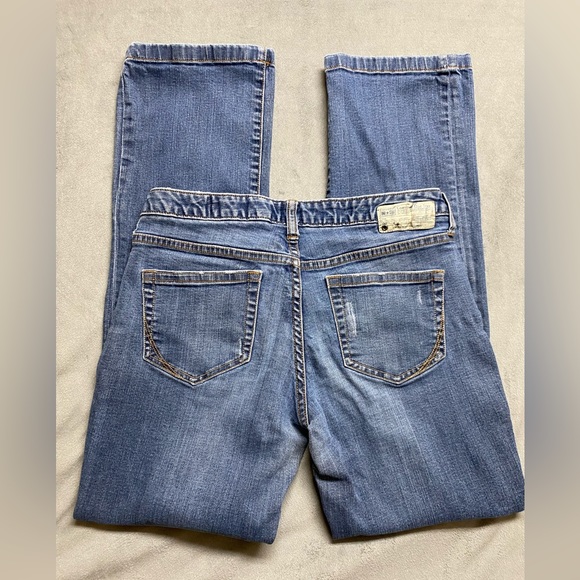 Converse One Star Jeans Womens Size 8 Blue Low Rise Straight Leg Stretch 30x31.5 - Picture 11 of 16